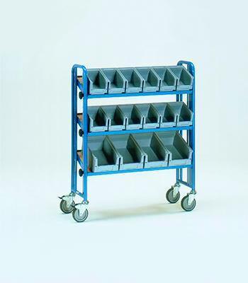 Bakkenwagens voor magazijnbakjes