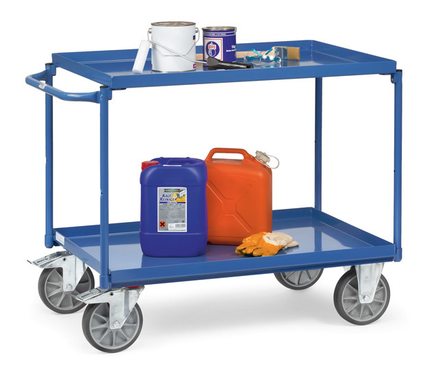 Tafelwagens 400 kg met stalen etages