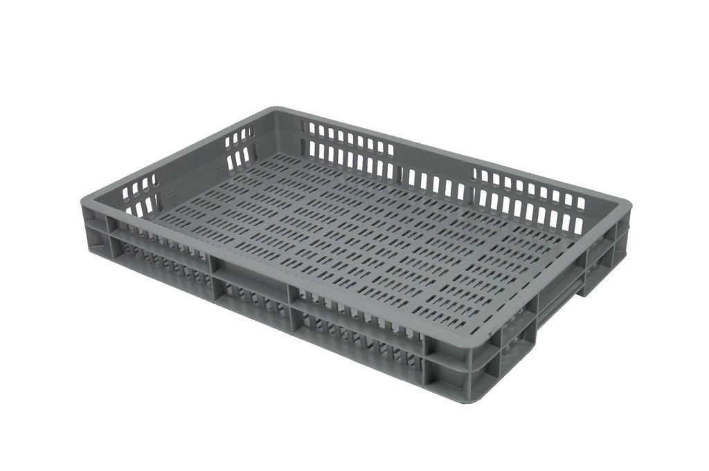 Geperforeerde kunstof stapelbak 600*400 mm