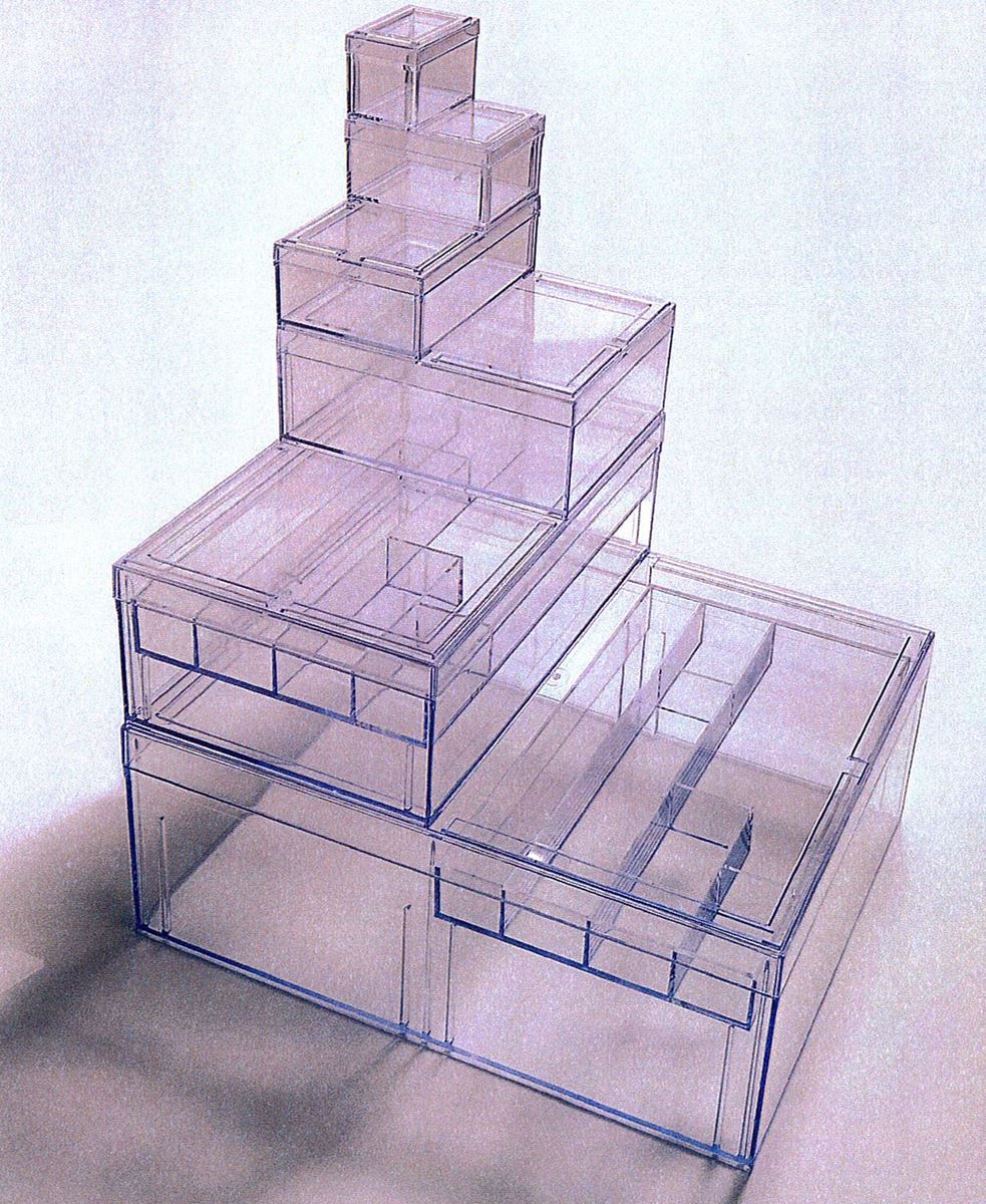 Speciale  witte en  transparante  bakjes